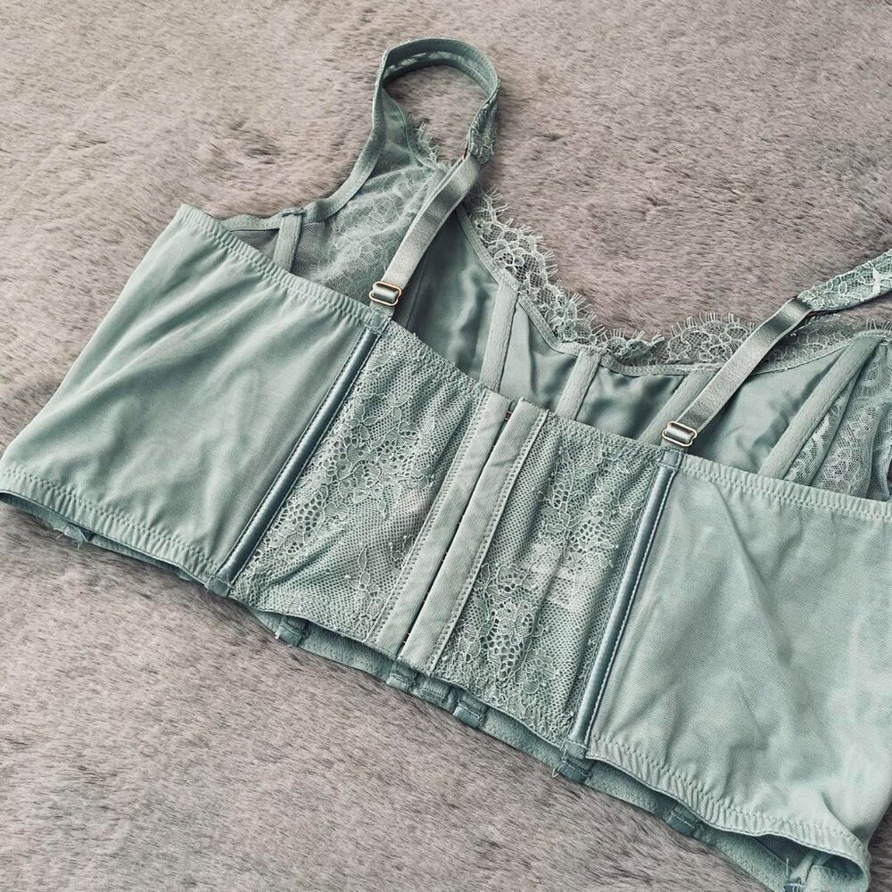 NWT Victoria Secret dream angels lace-up corset - Picture 4 of 8